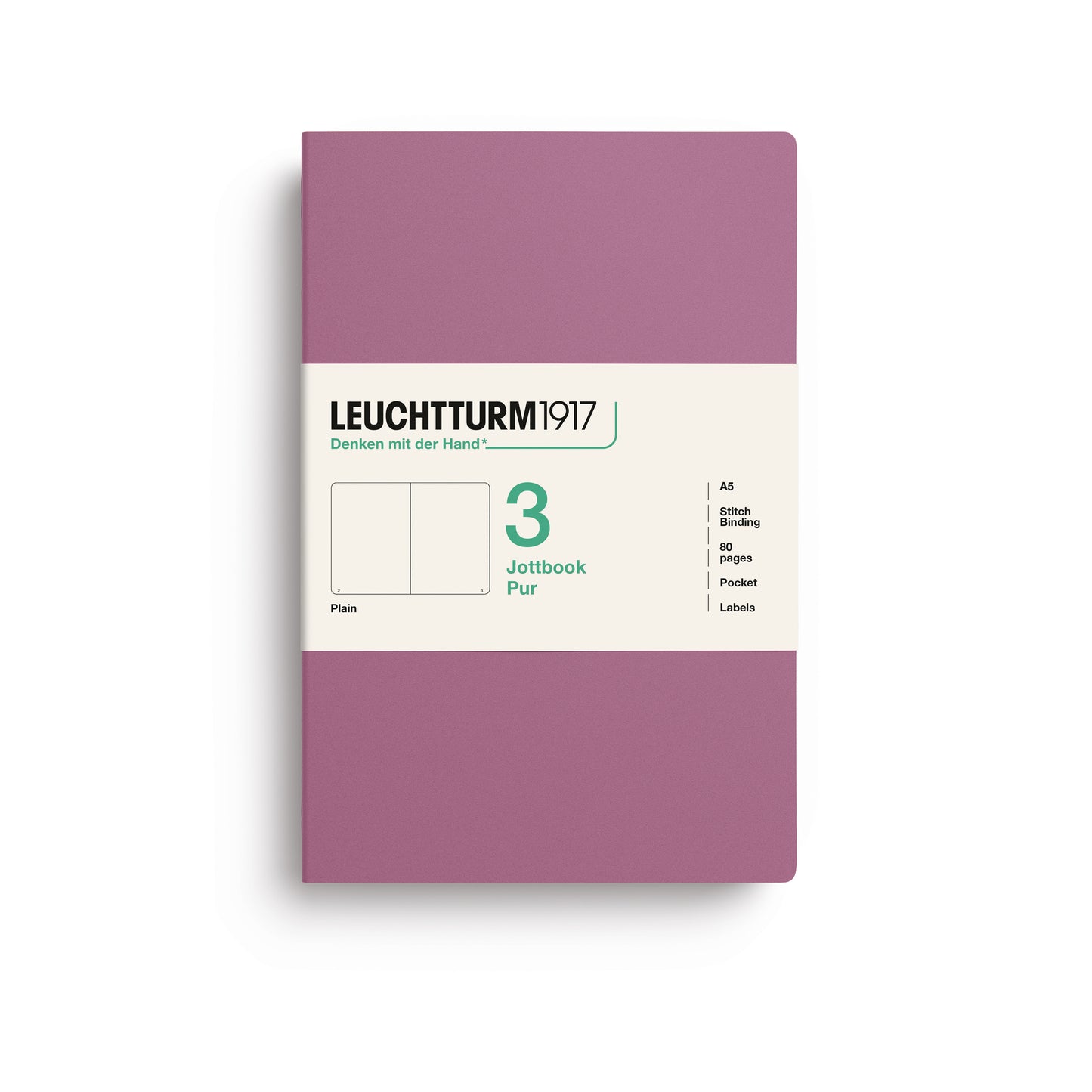 Leuchtturm 1917 Blank Jottbook 3 Pur