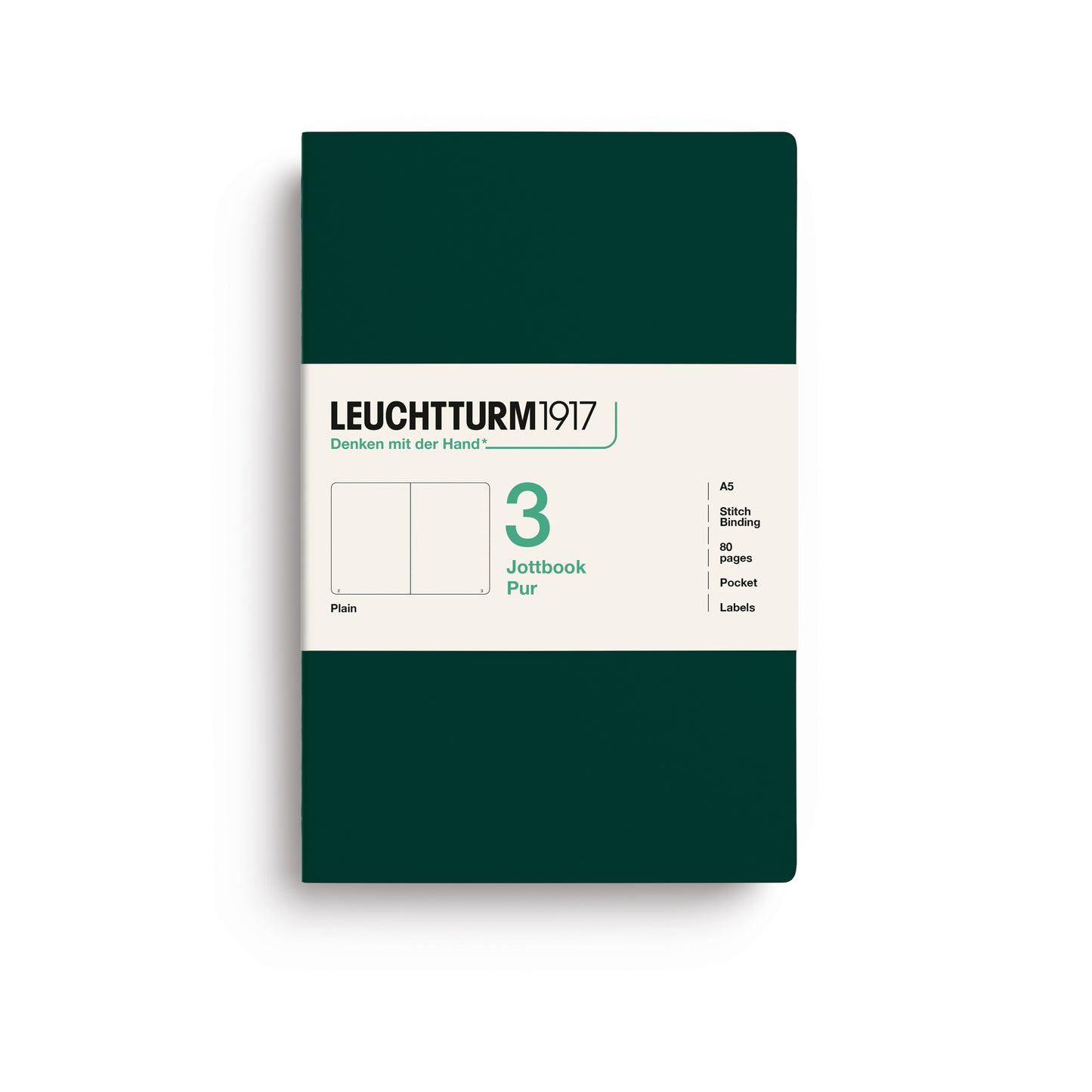 Leuchtturm 1917 Blank Jottbook 3 Pur