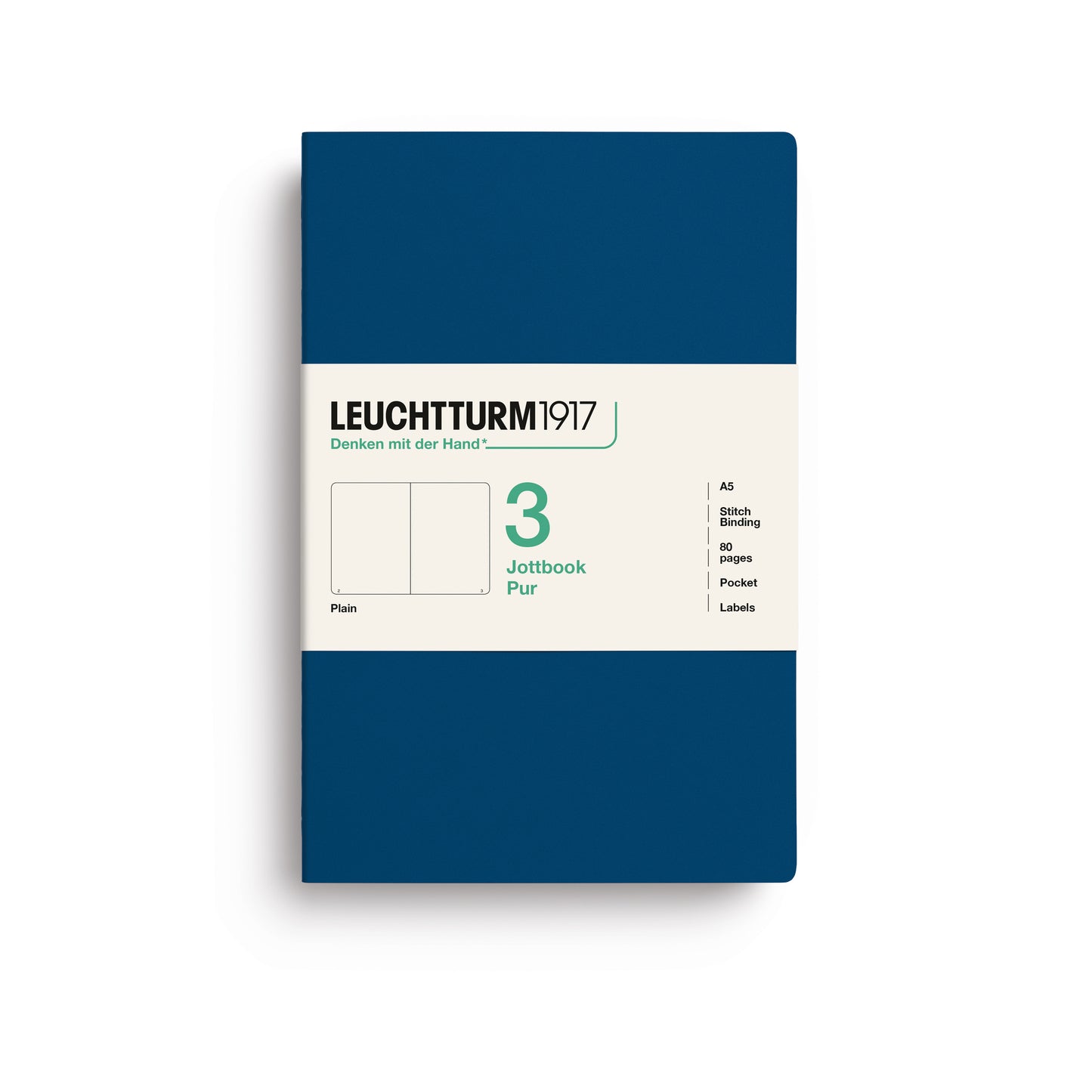 Leuchtturm 1917 Blank Jottbook 3 Pur