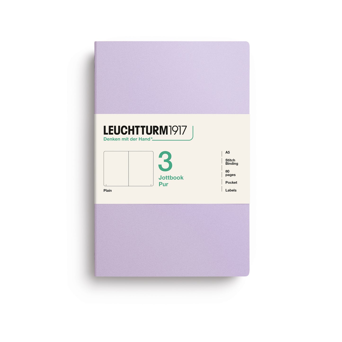 Leuchtturm 1917 Blank Jottbook 3 Pur