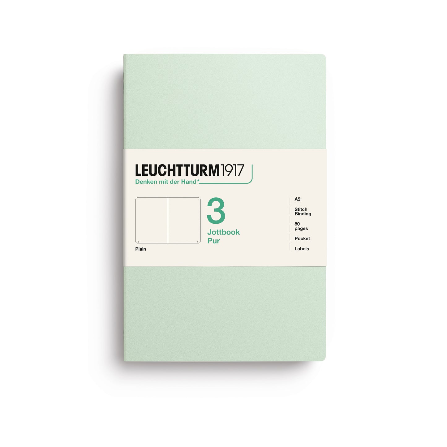Leuchtturm 1917 Blank Jottbook 3 Pur