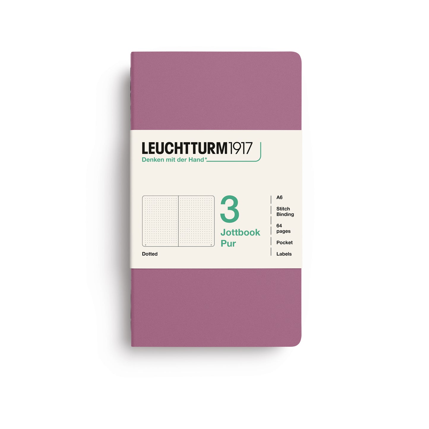Leuchtturm 1917 Blank Jottbook 3 Pur
