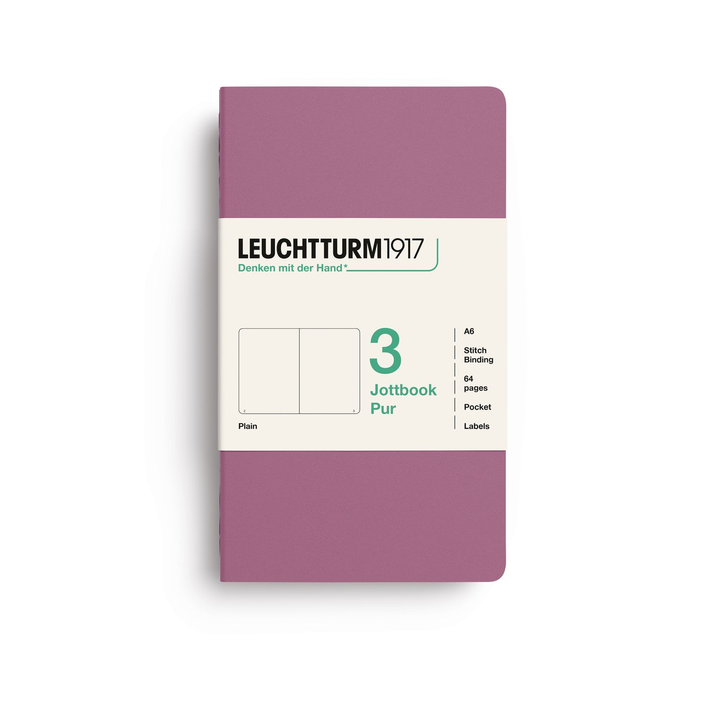 Leuchtturm 1917 Blank Jottbook 3 Pur