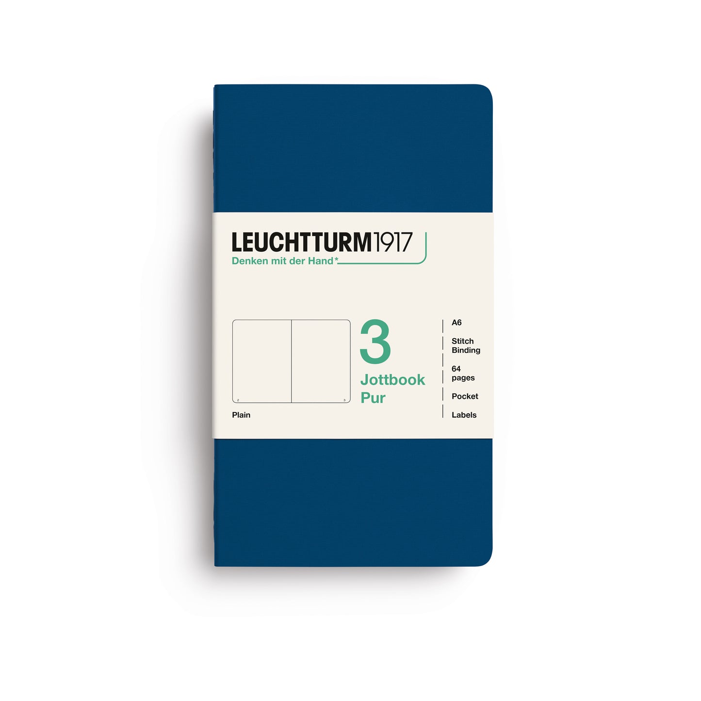 Leuchtturm 1917 Blank Jottbook 3 Pur