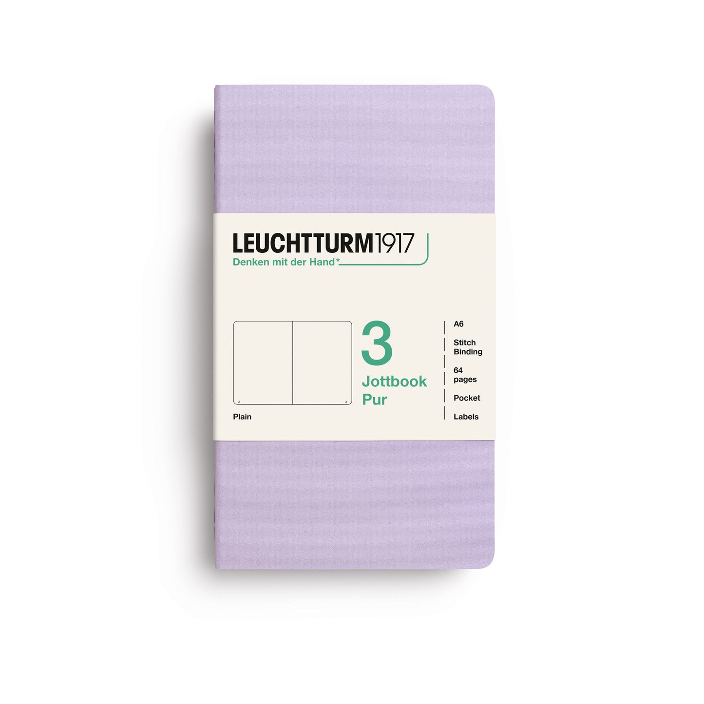 Leuchtturm 1917 Blank Jottbook 3 Pur