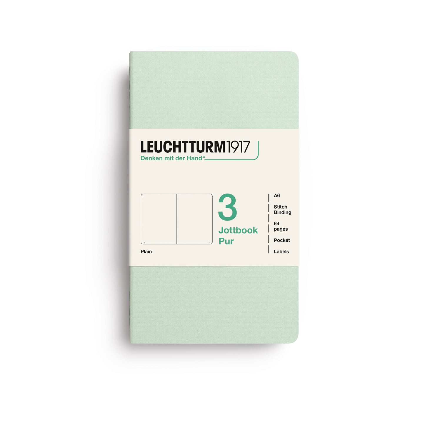 Leuchtturm 1917 Blank Jottbook 3 Pur
