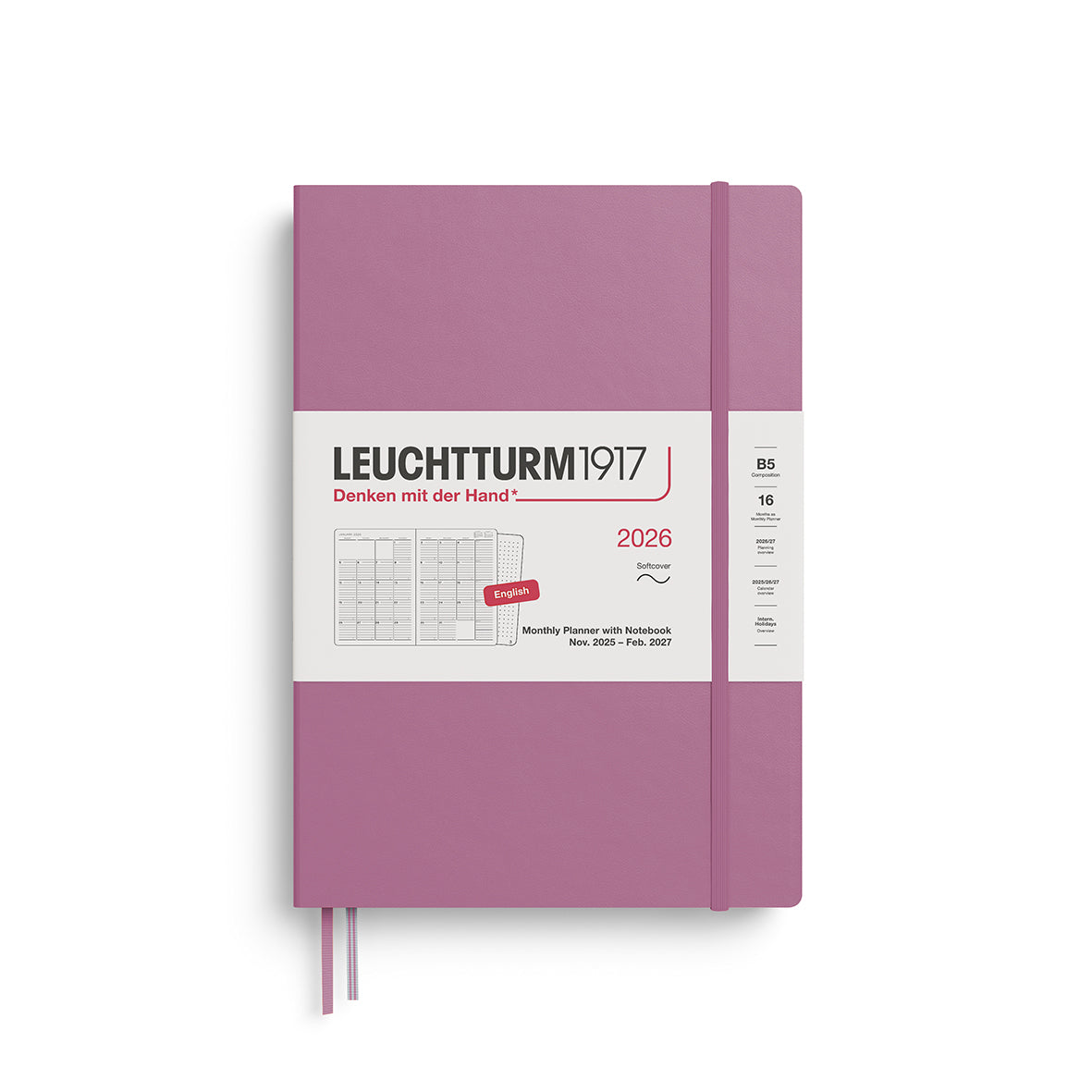 Leuchtturm1917 Monthly Planner & Notebook 2026