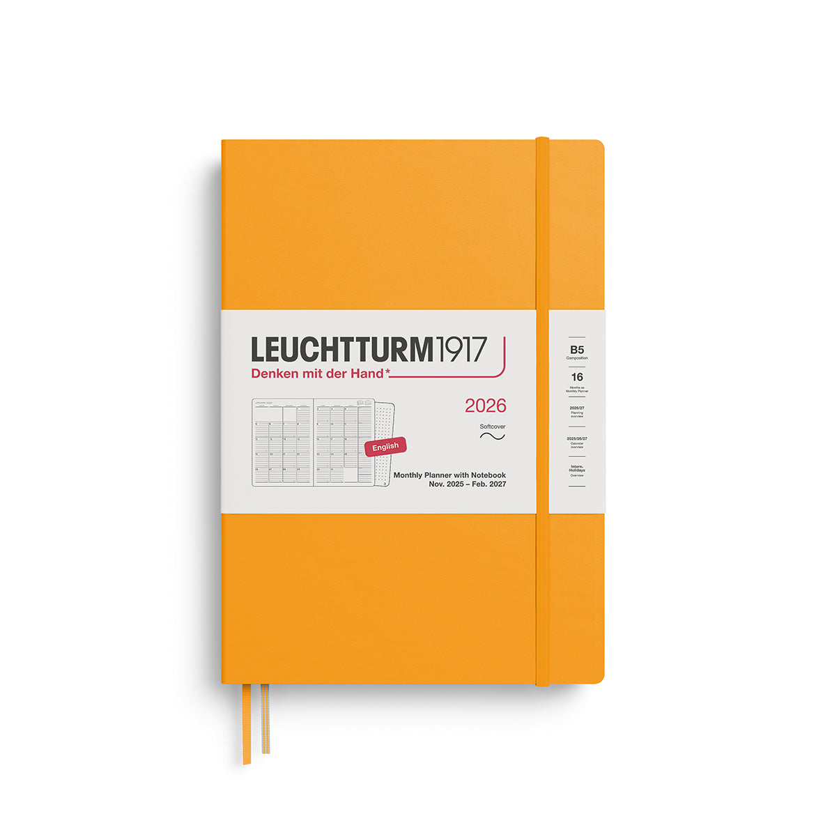 Leuchtturm1917 Monthly Planner & Notebook 2026