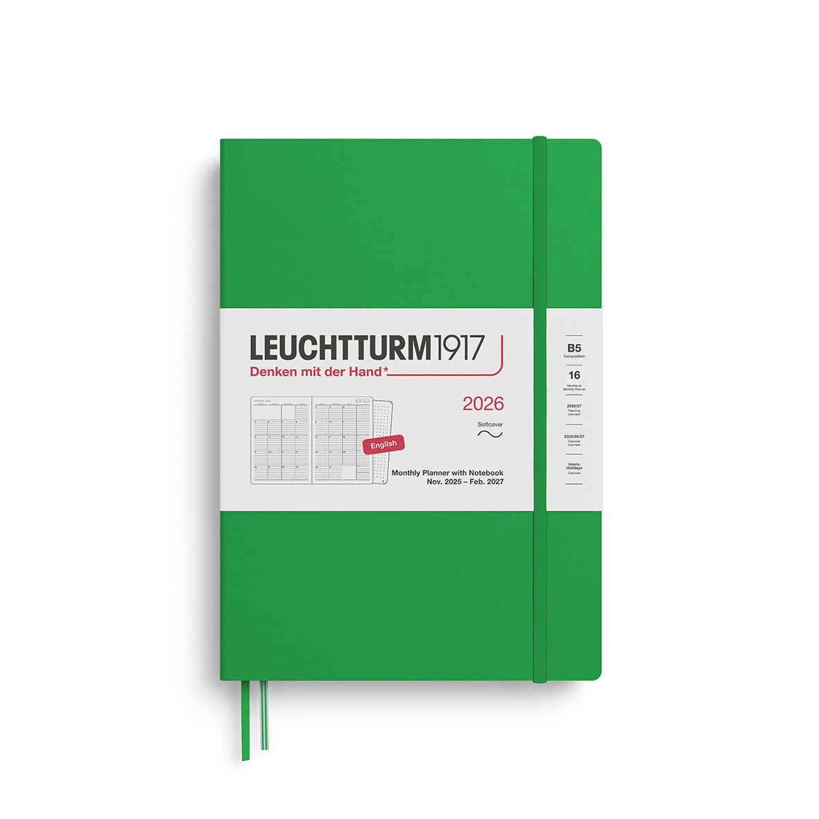 Leuchtturm1917 Monthly Planner & Notebook 2026