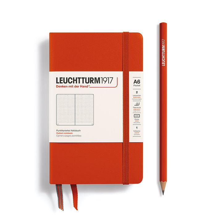 Leuchtturm1917 Classic Fox Red Notebook Pocket (A6)