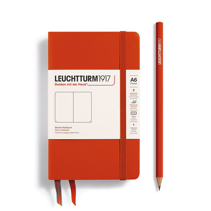 Leuchtturm1917 Classic Fox Red Notebook Pocket (A6)