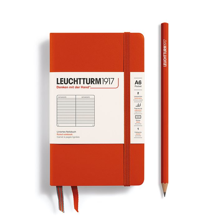 Leuchtturm1917 Classic Fox Red Notebook Pocket (A6)