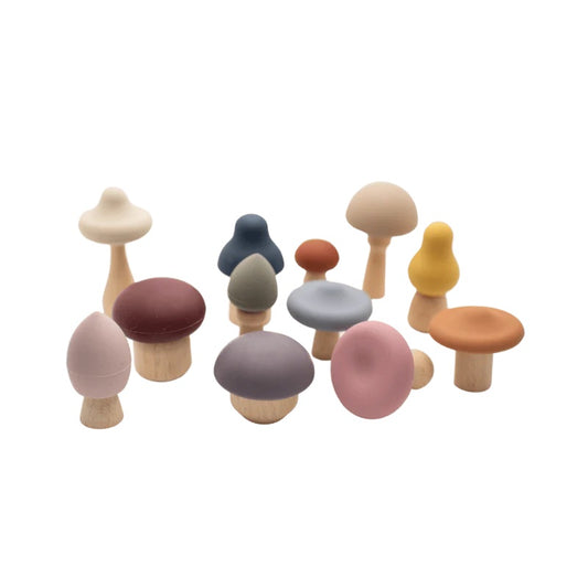 Earthy Mushrooms Teething Toys