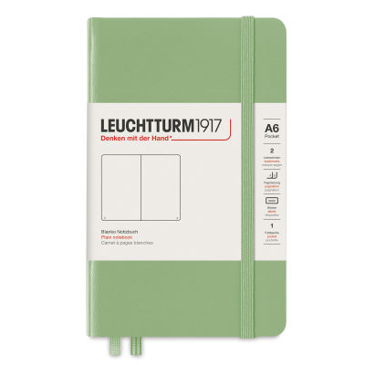 Leuchtturm1917 Classic Hardcover Sage Notebook Pocket (A6)