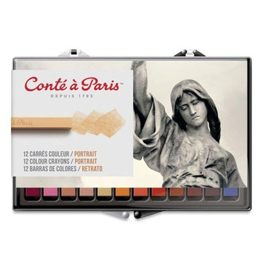 Conte Crayon 12 Color Portrait Set