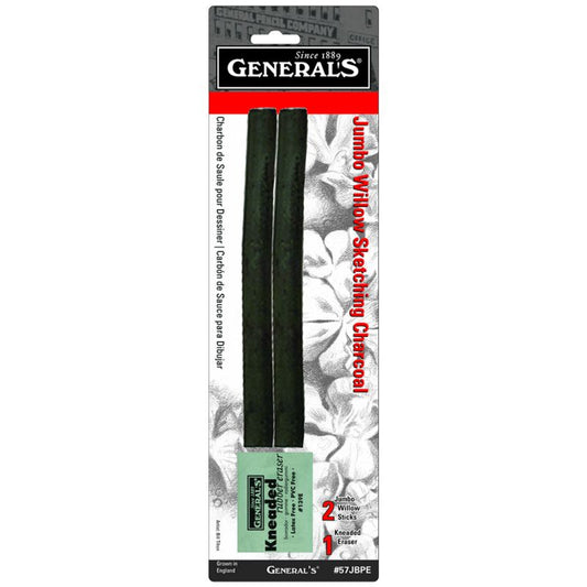 General's Jumbo Willow Sketching Charcoal