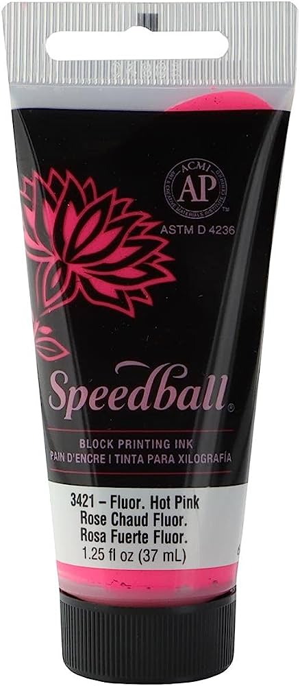 Speedball Block Printing Fabric Ink 2.5 oz. White