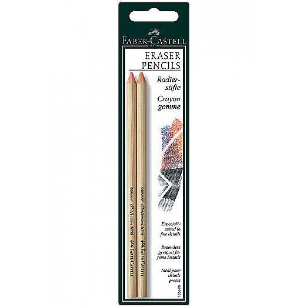 Faber-Castell Eraser Pencils 2pk