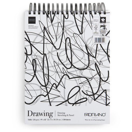 Fabriano Drawing Pad 9"x12"