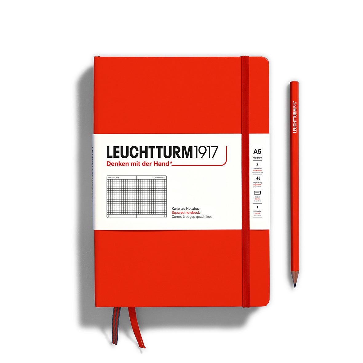 Leuchtturm1917 Classic Hardcover Fox Red Notebook Medium (A5)