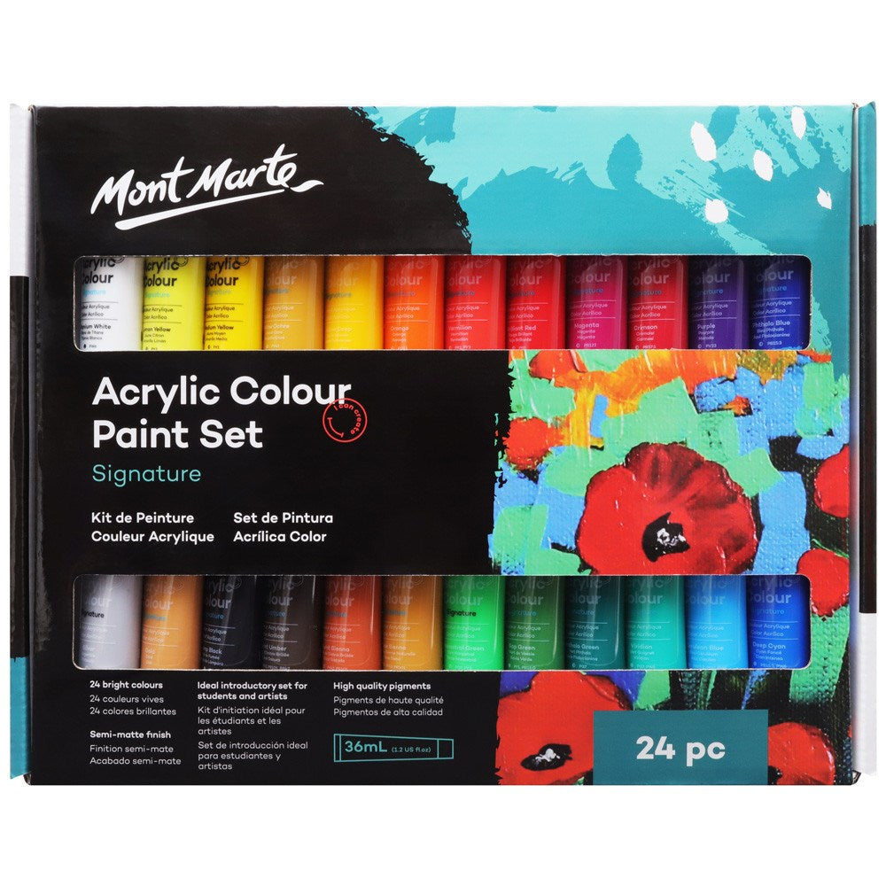 Mont Marte Acrylic Color Paint Set 6pc 50ml