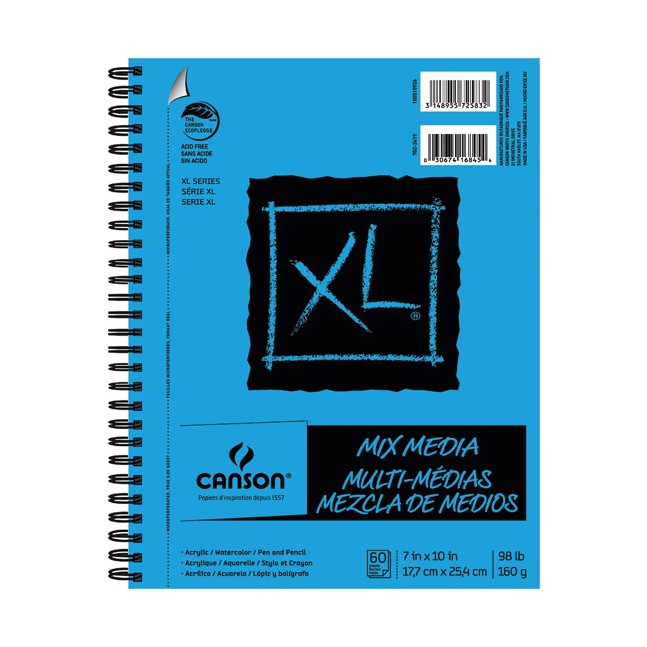 Canson XL Mix Media Sketch Book 7"x10"