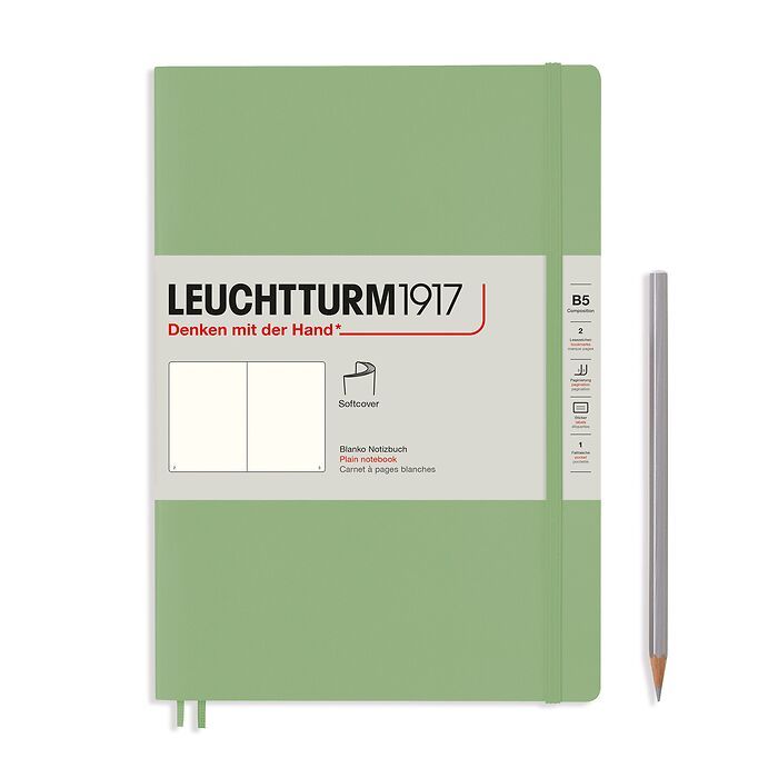 Leuchtturm1917 Classic Softcover Sage Notebook Composition (B5)
