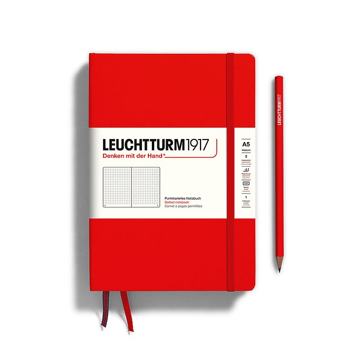 Leuchtturm1917 Classic Hardcover Red Notebook Medium (A5)