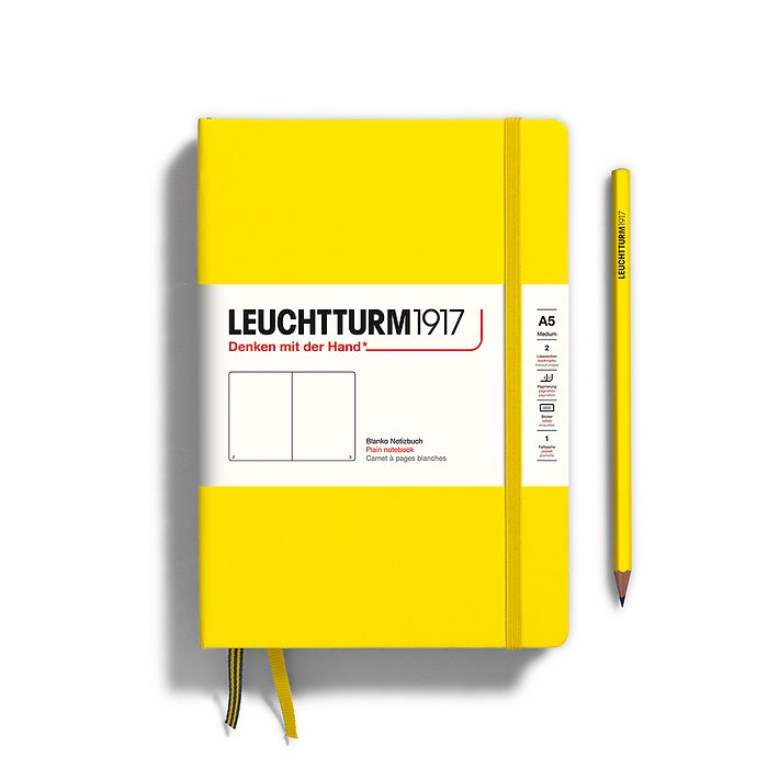 Leuchtturm1917 Classic Hardcover Lemon Notebook Medium (A5)