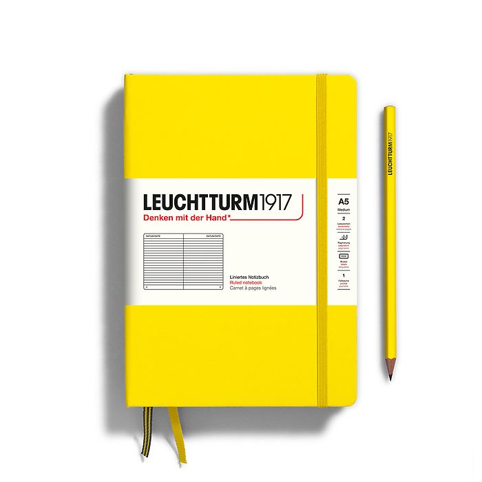 Leuchtturm1917 Classic Hardcover Lemon Notebook Medium (A5)