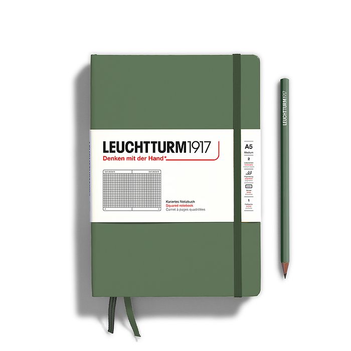 Leuchtturm1917 Classic Hardcover Olive Notebook Medium (A5)