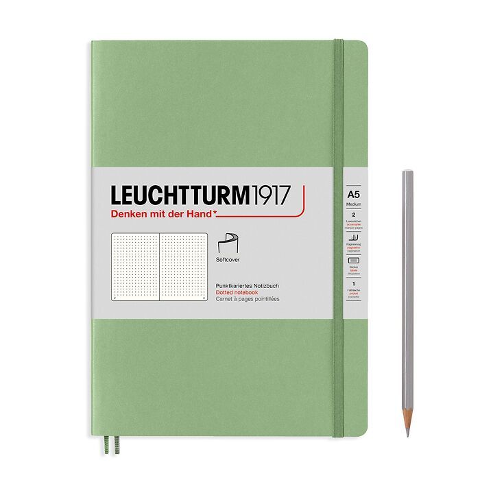 Leuchtturm1917 Classic Softcover Sage Notebook Medium (A5)