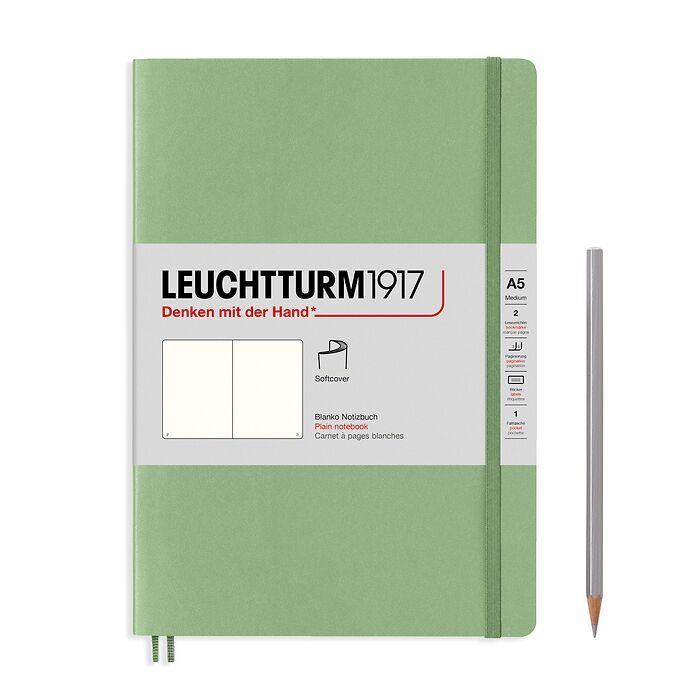 Leuchtturm1917 Classic Softcover Sage Notebook Medium (A5)