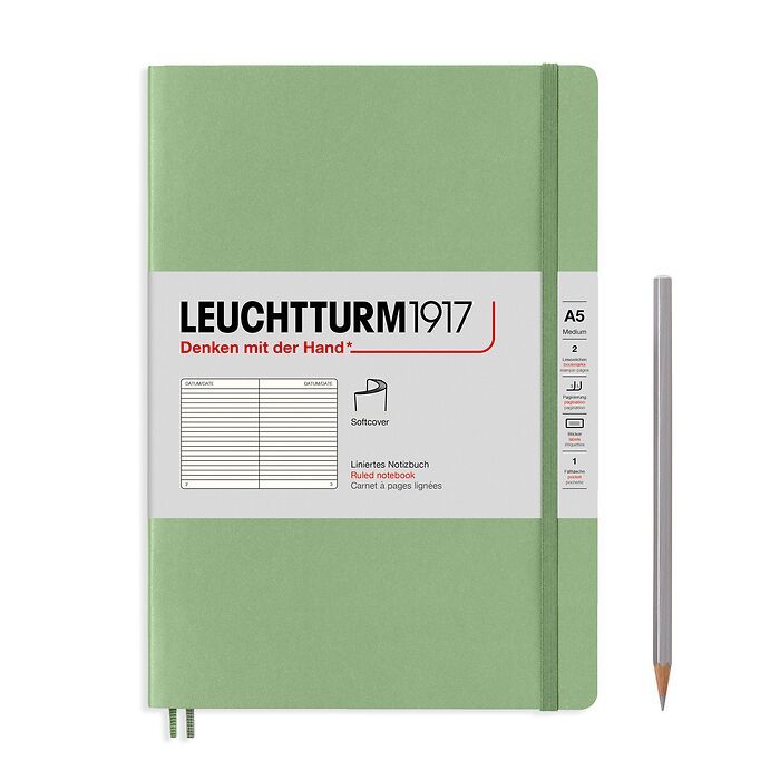 Leuchtturm1917 Classic Softcover Sage Notebook Medium (A5)