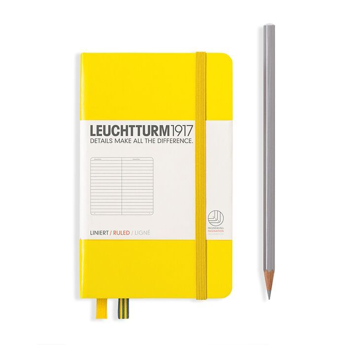 Leuchtturm1917 Classic Hardcover Lemon Notebook Pocket (A6)